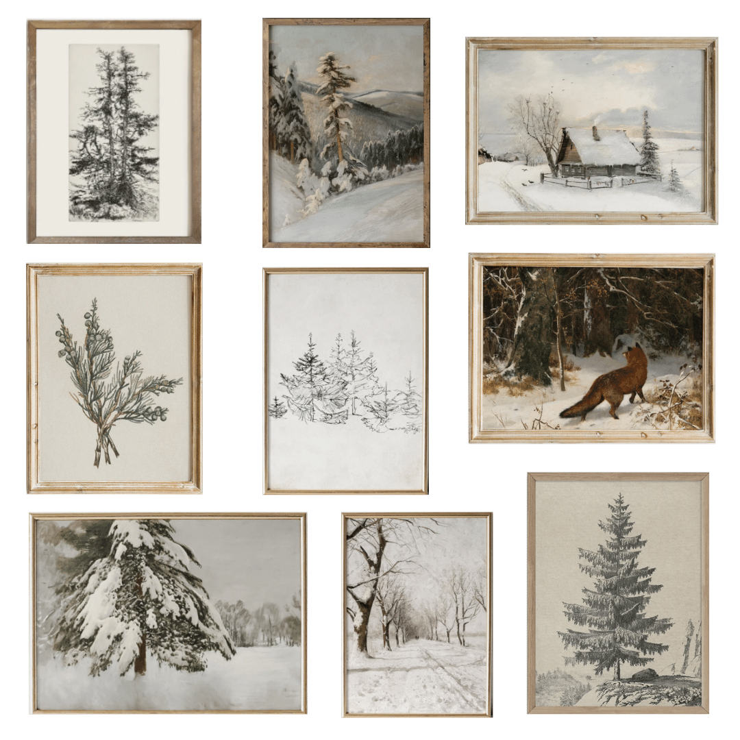 the best art prints for winter (all under $6) — the altered abode